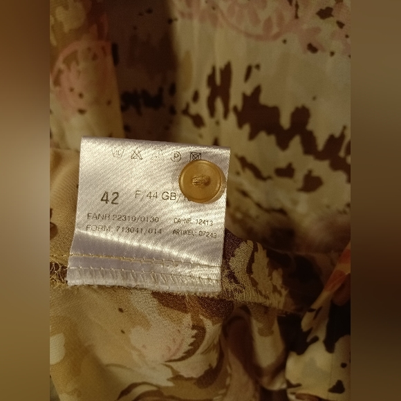 Beautiful Pink & Brown Paisley Blouse by Basler bought in Ireland, NWT, size XL - Picture 3 of 6